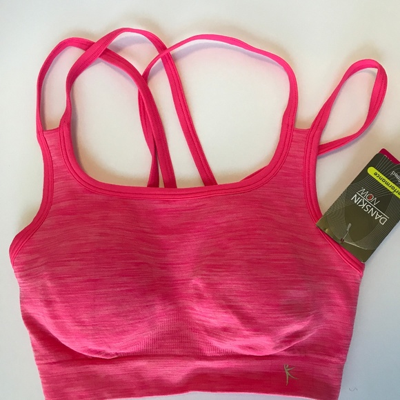 Danskin Now Active Pink Womens Sports Bra - Picture 1 of 6